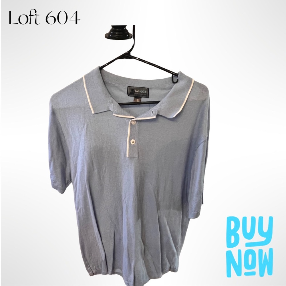 Loft 604 men sweater polo, size XL